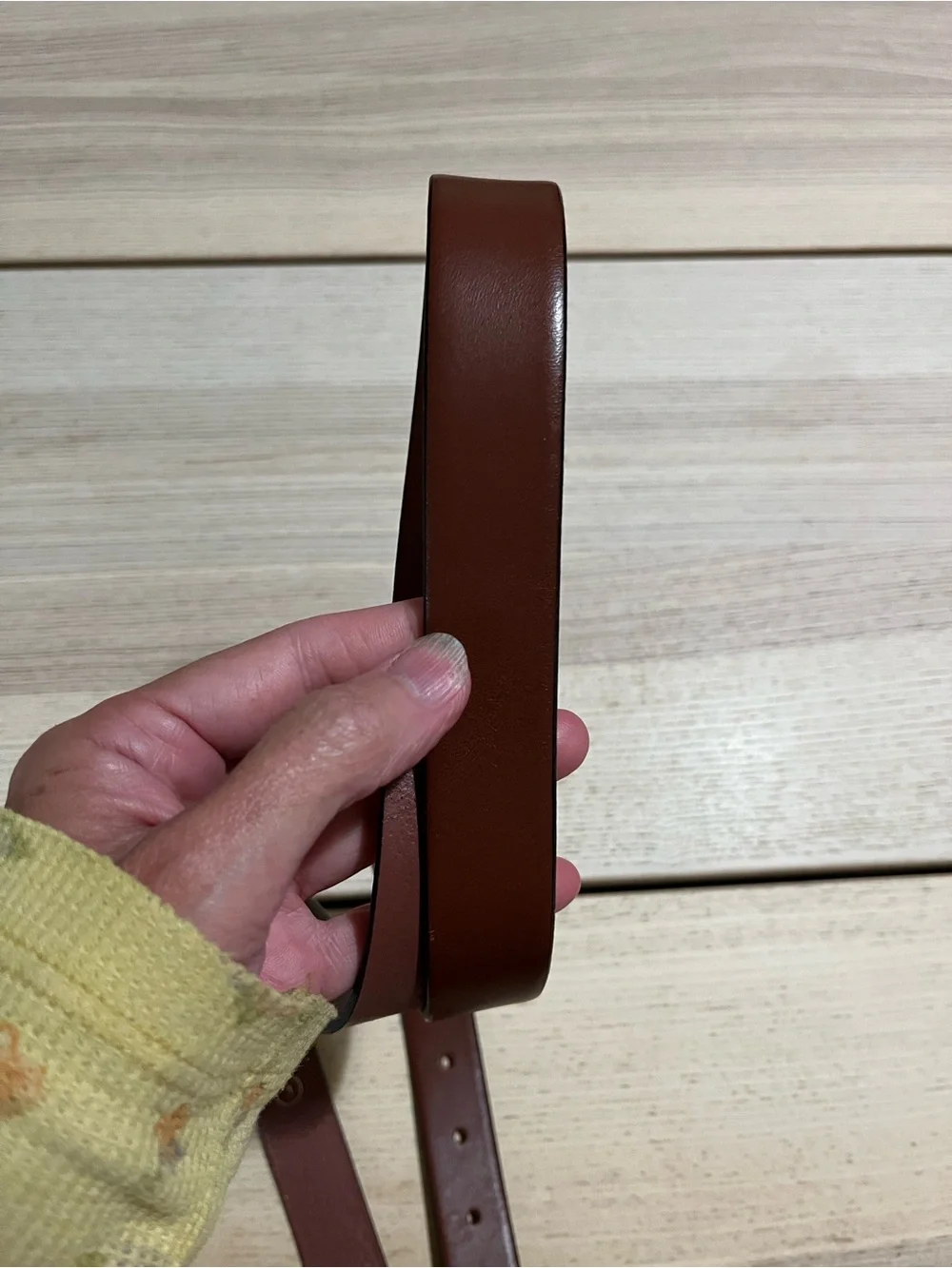 J.Crew women’s Italian leather brown belt - Picture 3 of 8